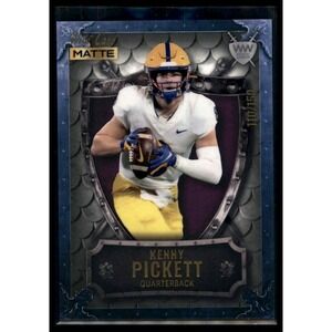 2022 Wild Card Matte #WW-33 Kenny Pickett Weekend Warrior Silver/White/Red #/150